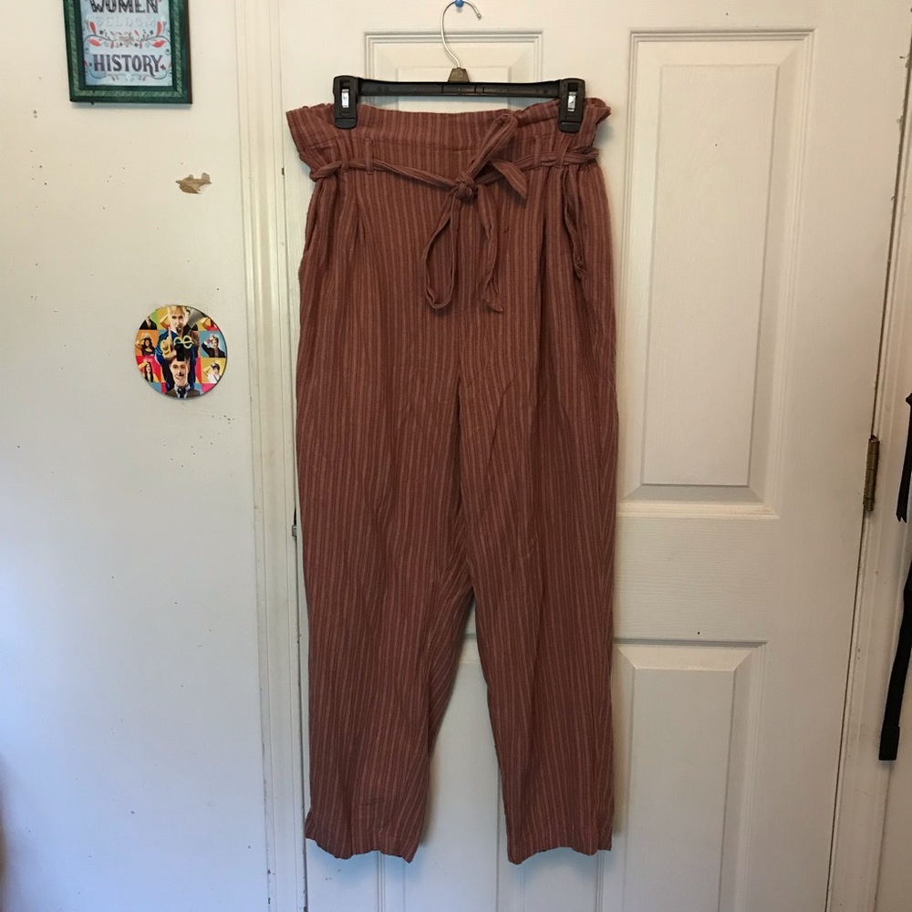 Pink Paperbag Pants